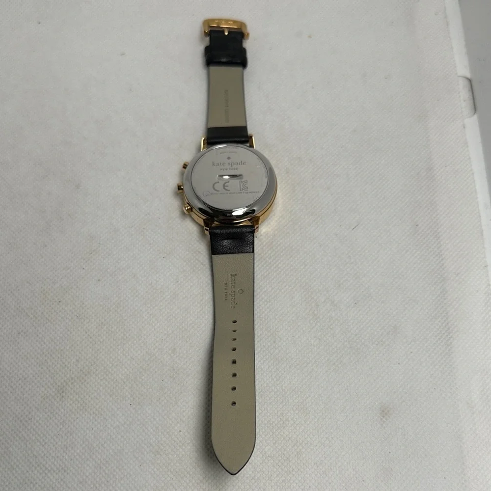 Kate Spade Women's Grand Metro “Cheers” Black and Gold Hybrid Smartwatch